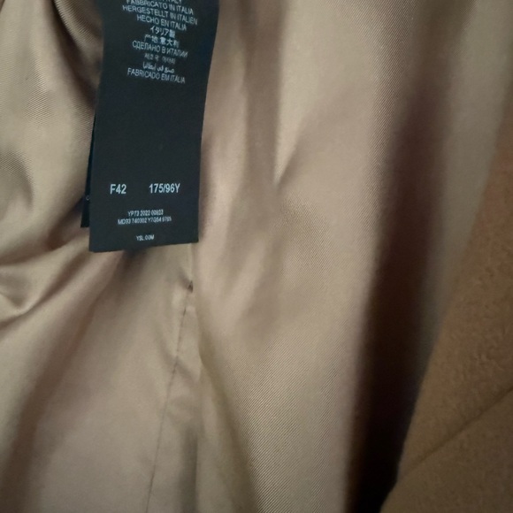 Saint Laurent Tan Women's Coat - Picture 4 of 4